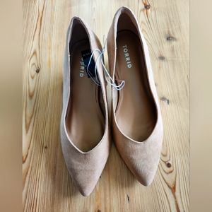 TORRID Block Heel Pump Tan 8.5